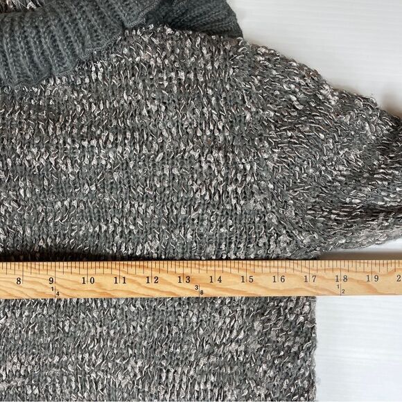 Papillon Vancouver Los Angeles Cardigan Lace Trim Gray Knit Ruffled Women S - Picture 8 of 10